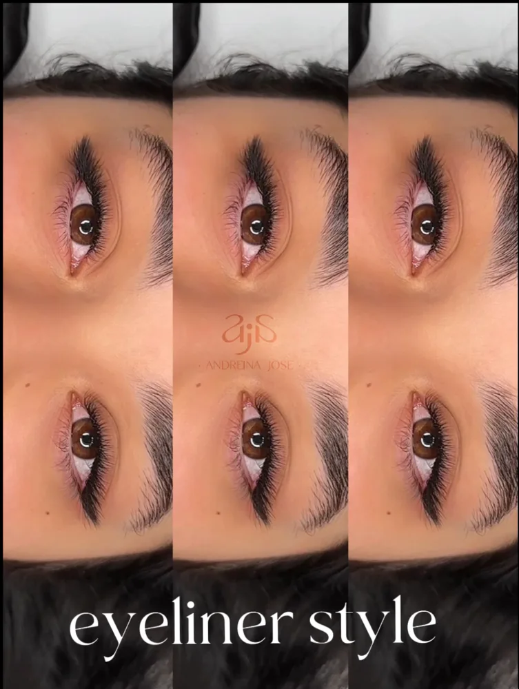 Natural lashes lifted and tinted